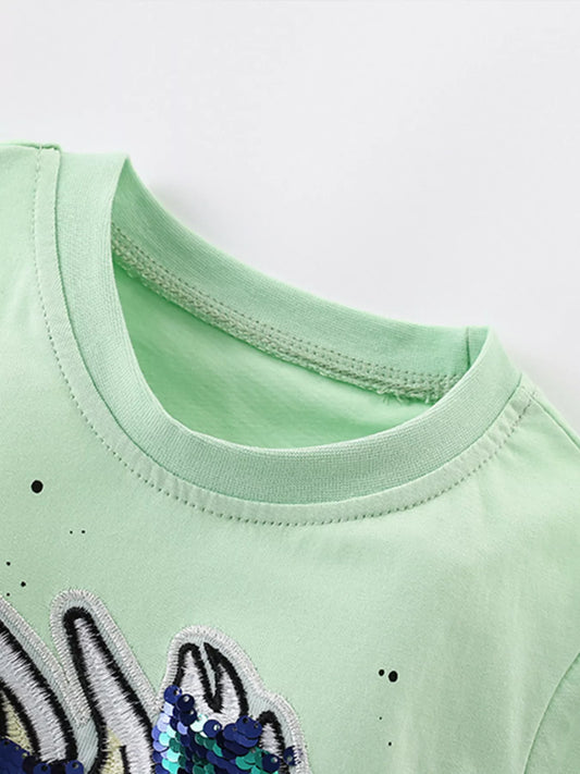 Children's Sequin Short Sleeve T-Shirt
