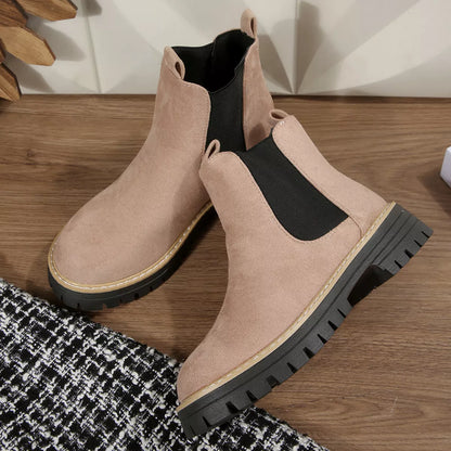Round Toe Ankle Boots