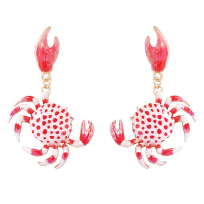Alloy Crab-Shaped Earrings