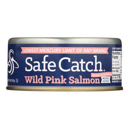 Safe Catch Wild Pink Salmon with Noses, 5 oz, Pack of 6
