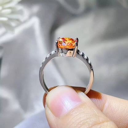 3 Carat Moissanite Oval 925 Sterling Silver Ring
