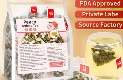 Ginseng Five Treasure Tea English Label Combination Health Tea Triangle Bag