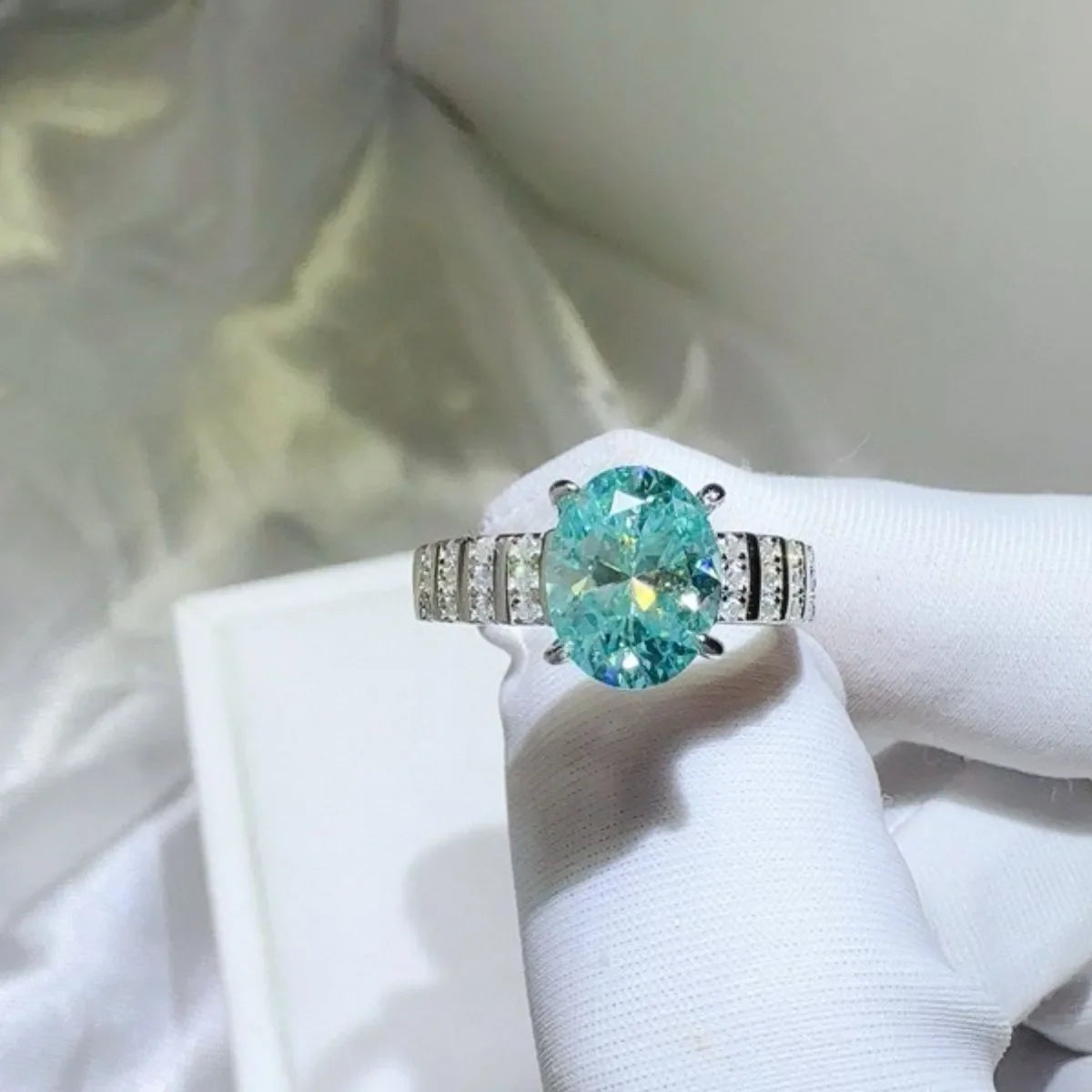2 Carat Moissanite 925 Sterling Silver Ring