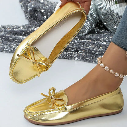 Round Toe Flats Slip-Ons