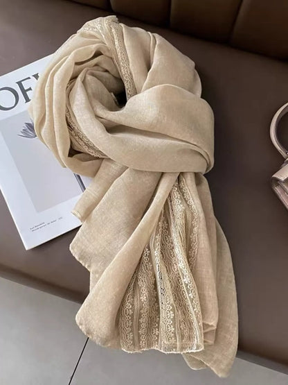 Lace Trim Scarf