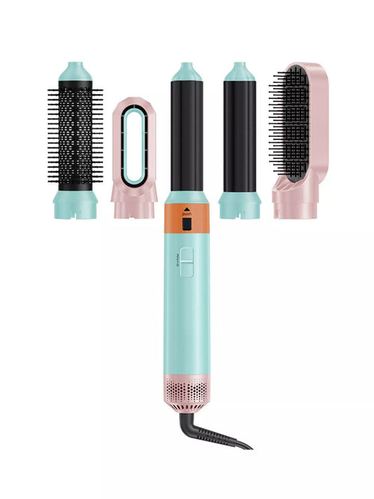5-in-1 Interchangeable Curling Iron Wand Set