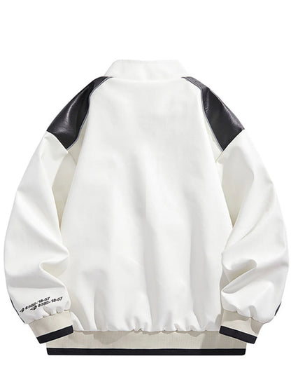 Men's Plus Size Zip Up Long Sleeve Jacket