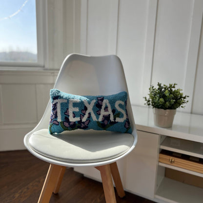 Texas Blue Bonnet Hook Pillow