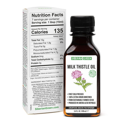 Milk Thistle Oil 100ml | Best Silymarin Supplement for Health