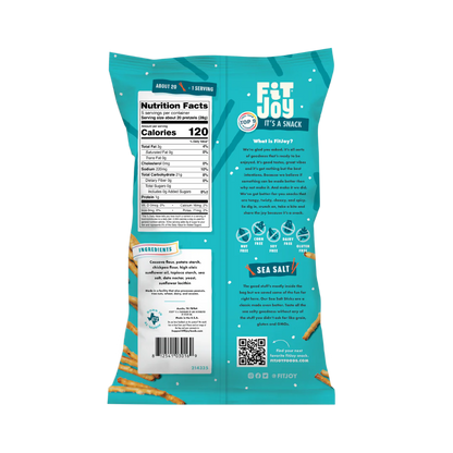 Fitjoy - Grain Free Pretzels Sea Salt - Case Of 12 - 5 oz