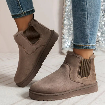Round Toe Platform Boots