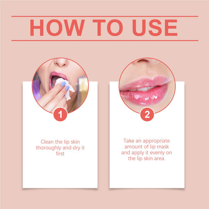 Hoygi Strawberry Lip Mask, Lighten Lip Lines And Gently Moisturize Lips, Remove Dead Skin And Moisturize Lips