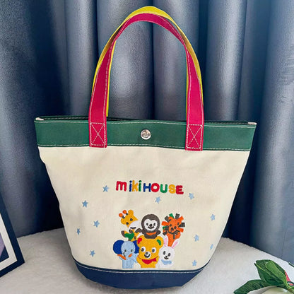 Embroidered Canvas Tote Bag