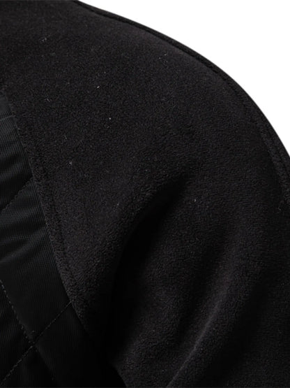 Men's Quilted Snap Down Long Sleeve Jacket