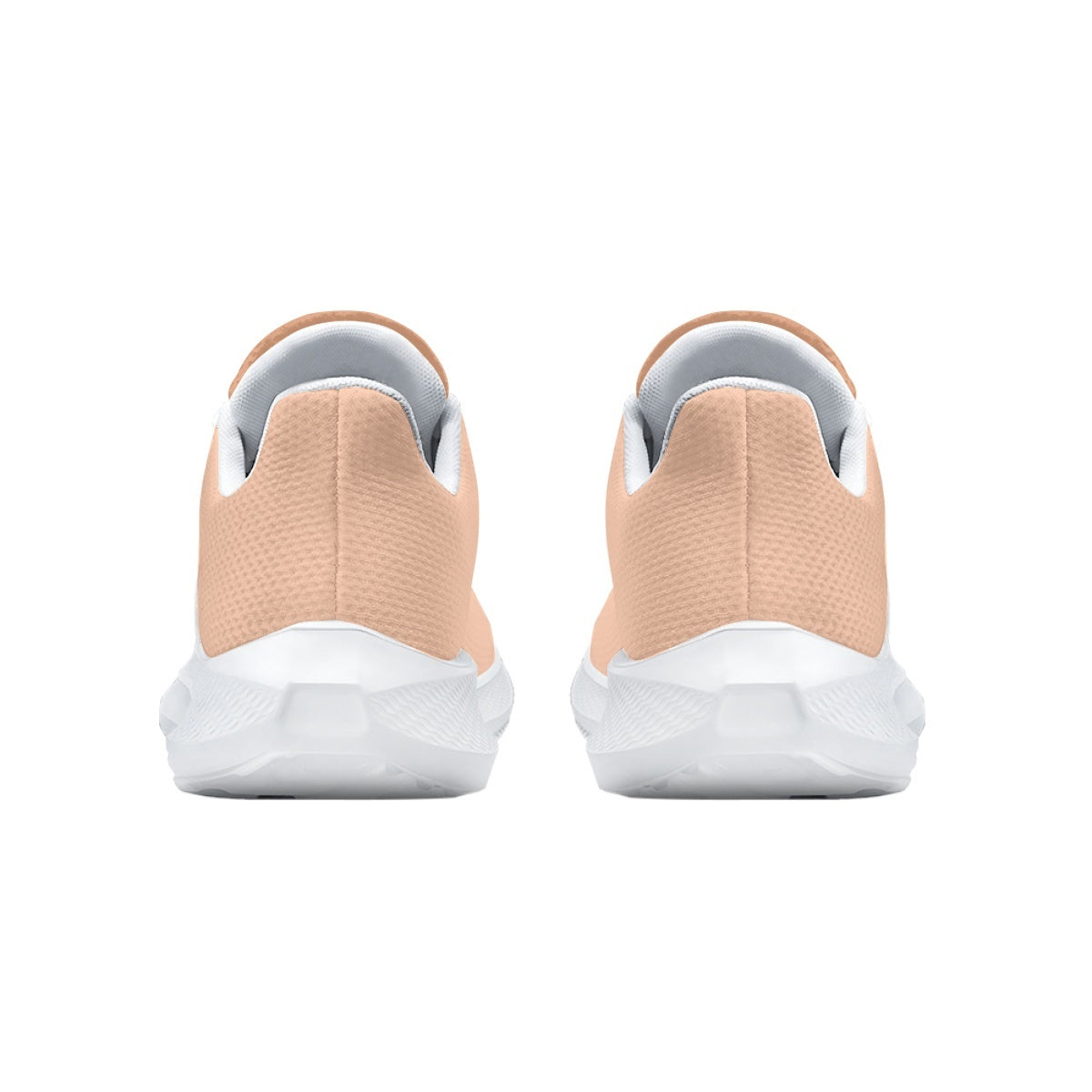SHO-013PCH-24  Peach Coral Waving Running Shoes for Women Lightweight Mesh Knit Sneakers Comfortable Walking Shoes Breathable Athletic Shoes