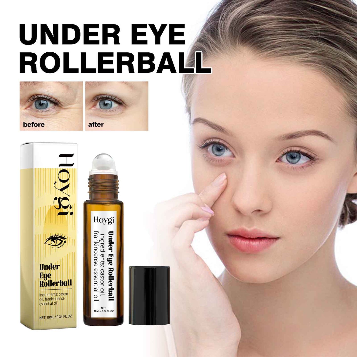 Hoygi Eye Ball Essence Oil Moisturizes And Moisturizes Eye Skin, Lightening Fine Lines And Softening Eye Area Essence Oil