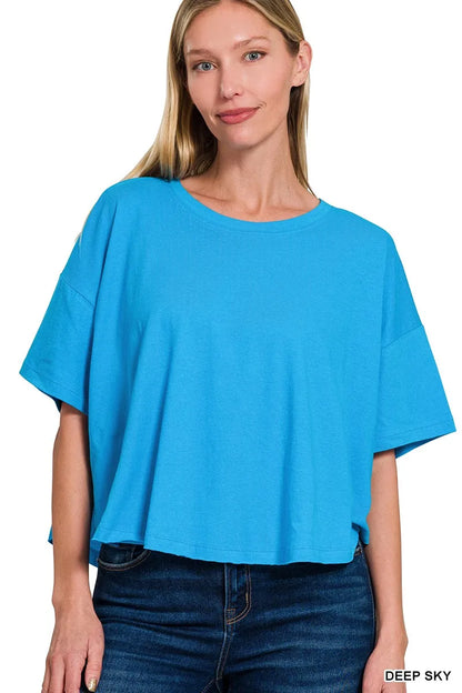 Zenana Cotton Round Neck Short Sleeve T-Shirt