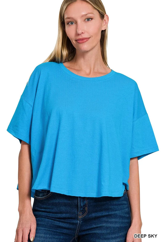 Zenana Cotton Round Neck Short Sleeve T-Shirt