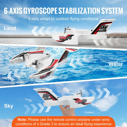 VEVOR RC Airplane Amphibious EPP Foam RC Plane Toy With 2.4 GHz Remote Control