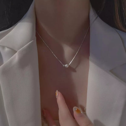 925 Sterling Silver Pearl Necklace