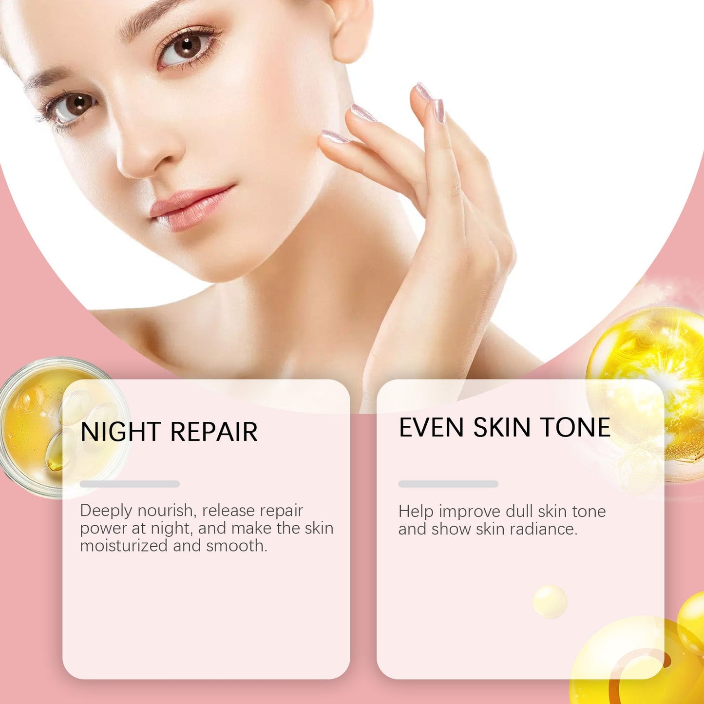 Hoygi Soothing And Moisturizing Sleep Mask, Moisturizes And Gently Hydrates Facial Skin And Moisturizes Oil Control And Brightens Skin Care