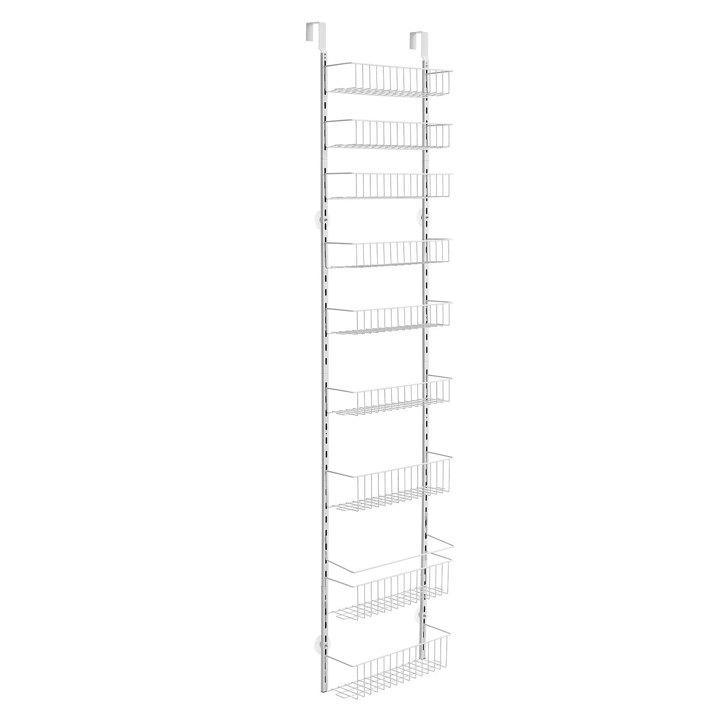 9-Tier Over The Door Pantry Organizer Hanging Storage Rack Adjustable Kitchen
