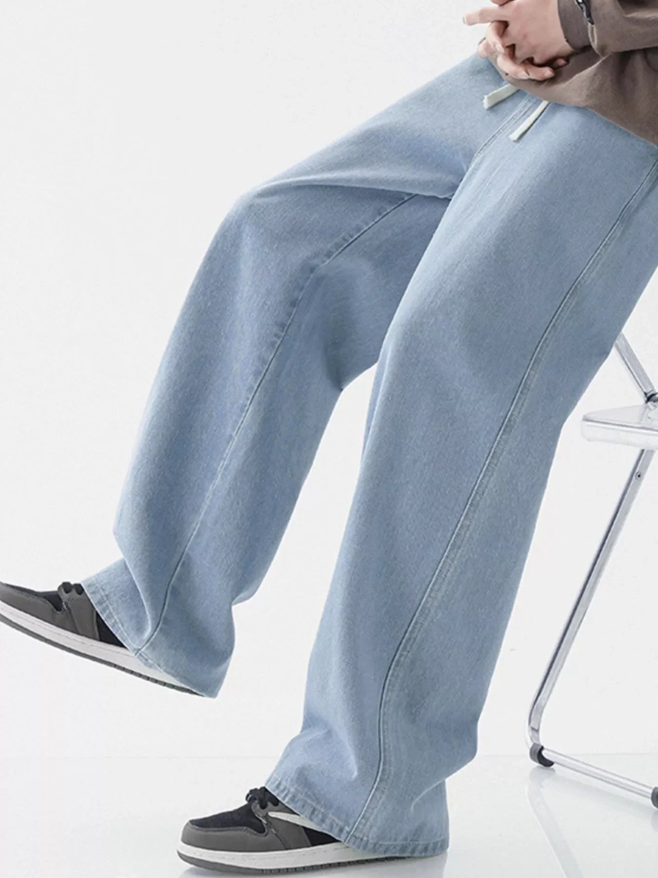 Men's Full Size Wide Leg Jeans Plus Size