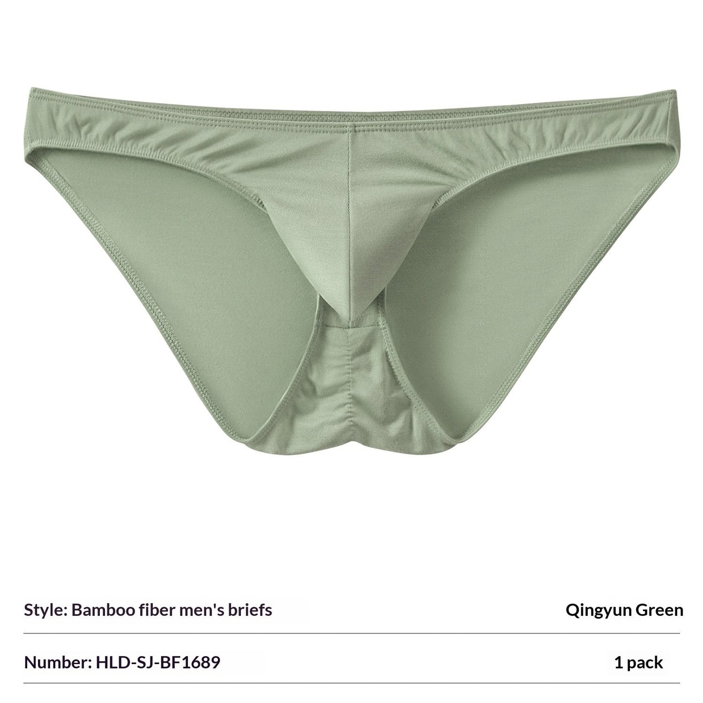Bamboo Fiber Mens Briefs With Elephant-Trunk Pouch