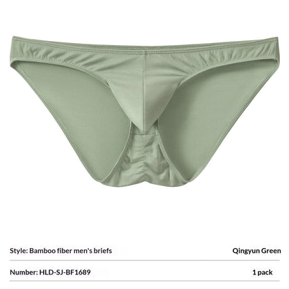 Bamboo Fiber Mens Briefs With Elephant-Trunk Pouch