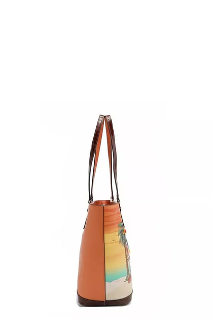 Nicole Lee USA Tropical Beach House Print Shopper Bag