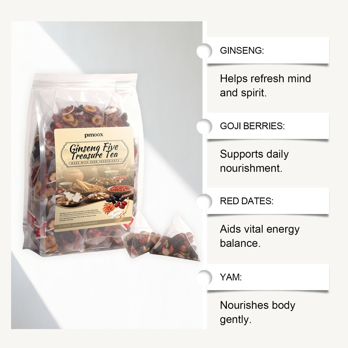 Ginseng Five Treasure Tea