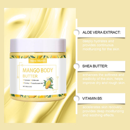West&Month Moisturizing Body Cream, Restores Rough, Dull Skin, Moisturizes And Nourishes Skin For A Long Time