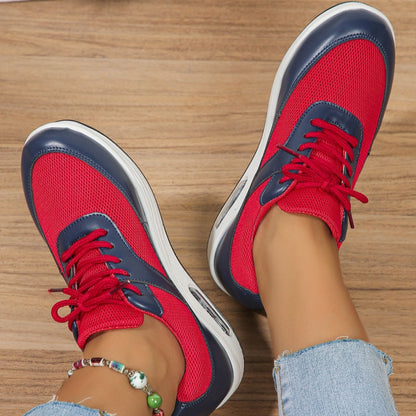 Lace Up Wedge Sneakers