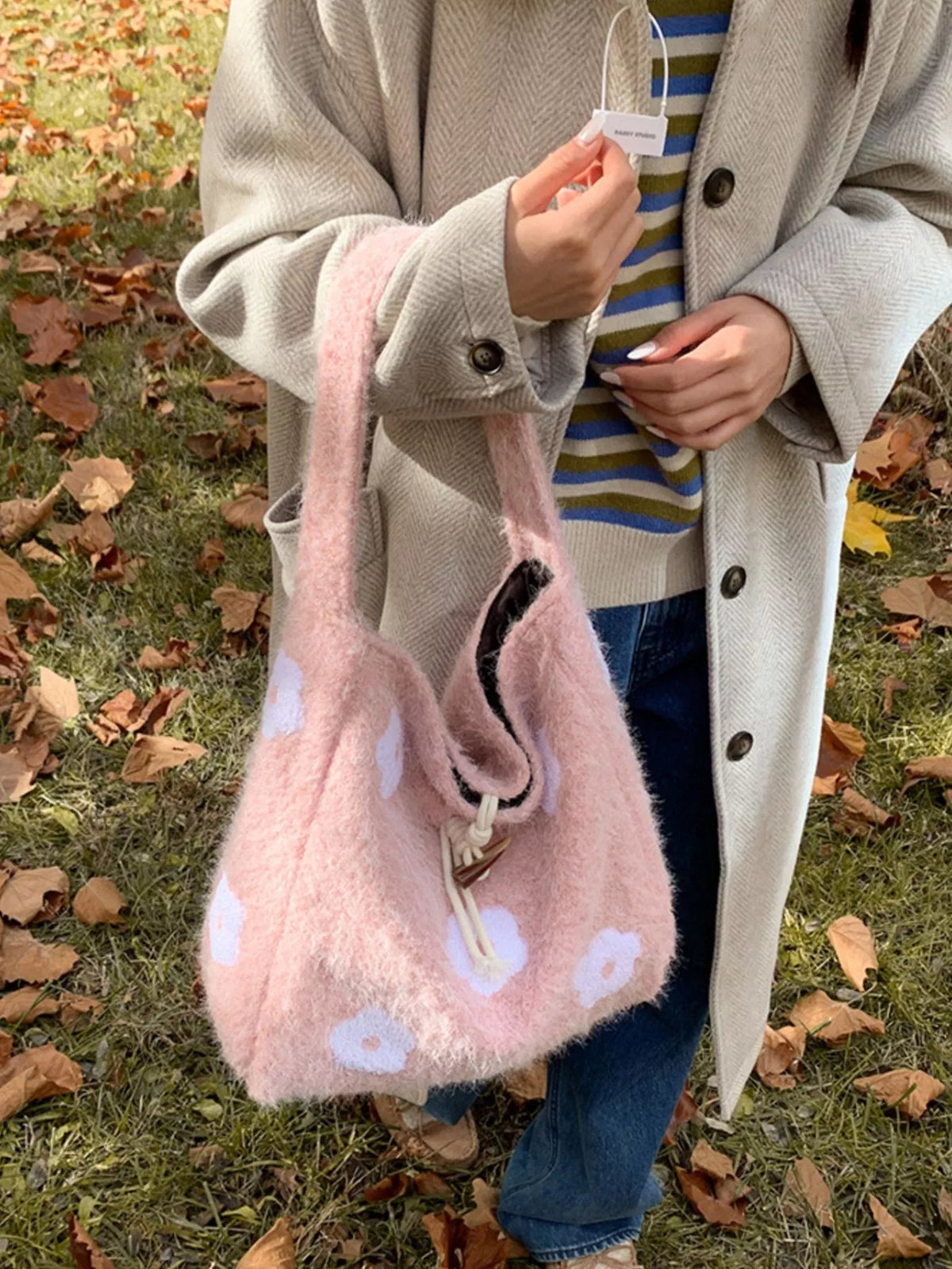 Floral Applique Handbag