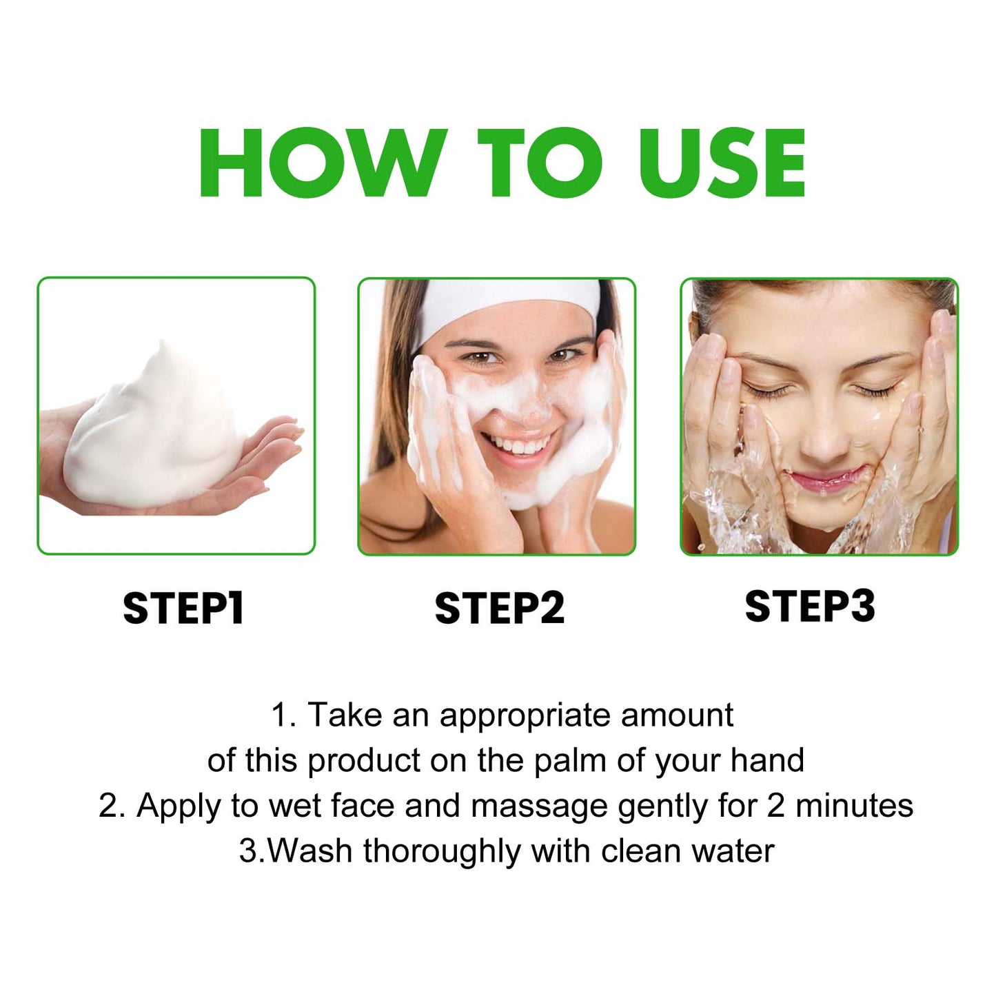 EELHOE Anti Acne Facial Wash, Deep Clean Oil Dirt Blackhead Acne Shrink Pores Refreshing And Comfortable