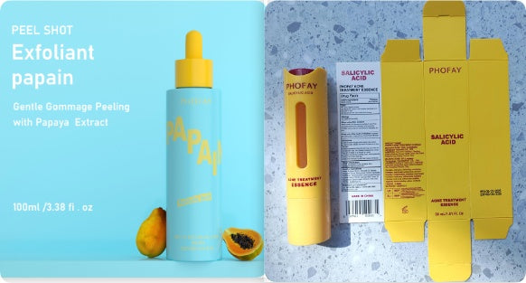 PHOFAY GENTLE PEELING SOLUTION PAPAYA ENZYME AHA BHA