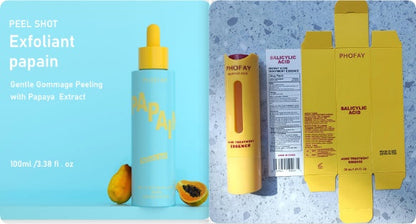 PHOFAY GENTLE PEELING SOLUTION PAPAYA ENZYME AHA BHA
