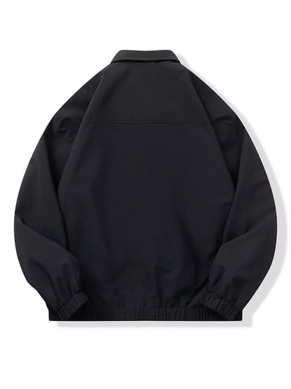 Men's Full Size Snap Down Long Sleeve Jacket Plus Size