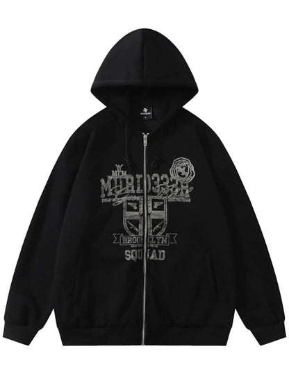 Men's Zip-Up Hooded Jacket