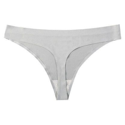 Printed Breathable One Piece Low Waist Thong Women