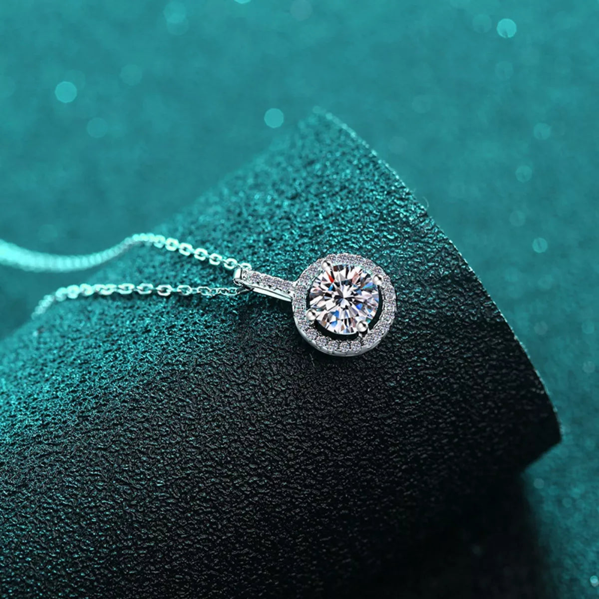 2 Carat Moissanite Pendant Necklace