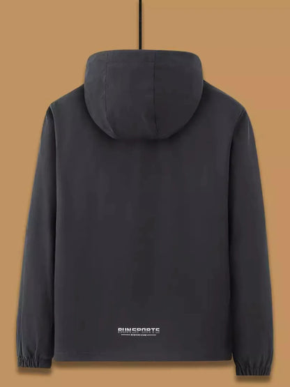 Men's Plus Size Casual Hooded Windproof Jacket