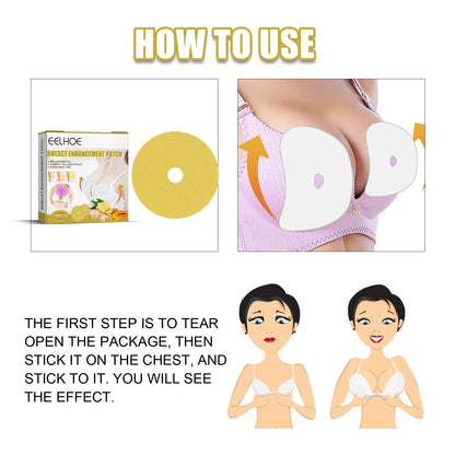 Ginger Papaya Breast Enhancement Patch, Firming Lifting Bust Care Stickers For Fuller Plump Chest, 10 Pcs