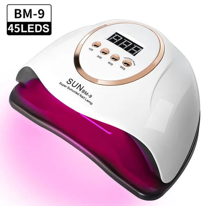 UV LED Nail Lamp,280W Nail Curing Lamps For Gel Polish With Automatic Sensor 4 Timer Setting,Led Nail Dryer, Professional Nail Art Drying Tools For Fingernail And Toenail