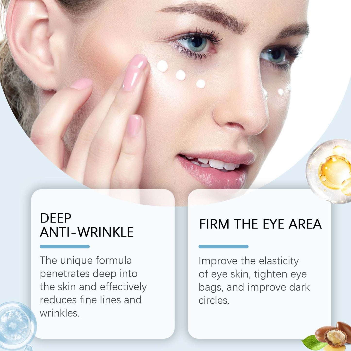 West&Month Eye Care Gel, Tightens Eye Skin, Moisturizes And Reduces Fine Lines Around Eyes Eye Gel