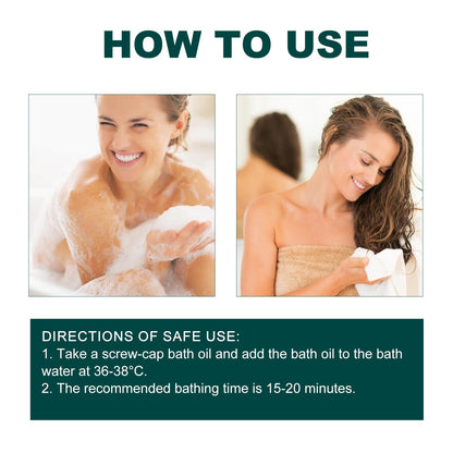 Ximonth Bath Oil Gently Cleanses The Body, Exfoliates And Moisturizes Tender, Smooth And Firming Skin