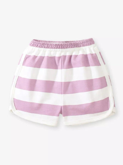 Children's Striped Casual Shorts