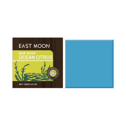 East Moon Ocean Citrus Bath Soap, For Men Gentle Clean Oil Control Refreshing Stay Fragrant Body Bath Soap