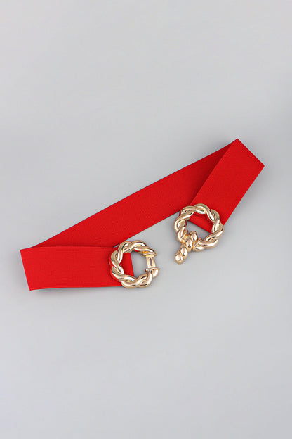 Zinc Alloy Buckle Elastic Belt