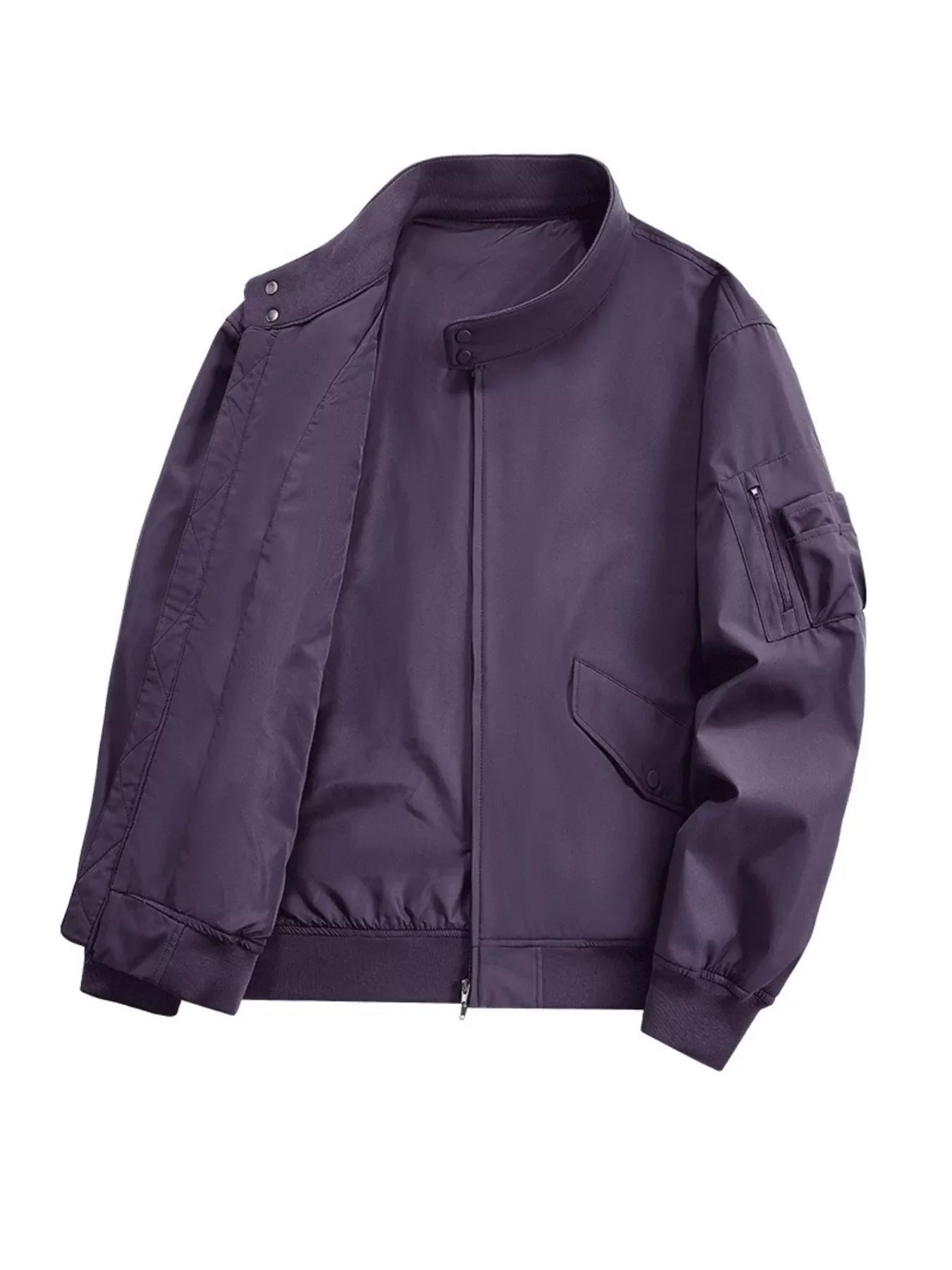 Men's Plus Size Casual Lightweight Zip Up Jacket